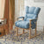 Modern Simplicity Fabric Upholstered Wood Frame Accent Chair Adjustable Backrest Armrest For Home Office