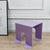 Modern Minimalist Square Table Top Cold Rolled Plate Side Table 4-Leg For Living Room