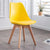 Modern Minimalist Tulip Shape PP Wood Chair Backrest For Living Room