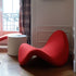 Contemporary Scandinavian Tongue Curved Fiberglass Rebound Foam Accent Chair Backrest For Living Room