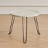 Modern Minimalist Round PP Carbon Steel Metal Coffee Table Foldable For Living Room