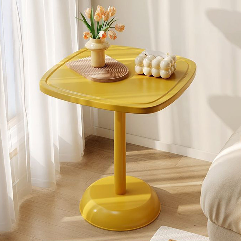 Modern Minimalist Square Round Base PP End Table For Living Room