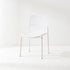 Modern Minimalist Square Cushion Plastic Metal Dining Chair Backrest For Dining Room