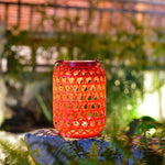 Contemporary Creative Solar Waterproof Lantern Weaving Plastic LED Portable Outdoor Light For Garden