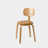 Modern Minimalist Round Cushion Solid Wood Dining Chair Backrest For Dining Room