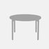 Contemporary Retro Round Wood Poplar Core Panel Dining Table For 2/4 Seats