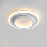 Modern Simplicity Iron Acrylic Circle LED Flush Mount Ceiling Light For Living Room