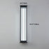 Modern Minimalist Waterproof Rectangular Stainless Steel Acrylic LED Wall Sconce Lamp For Outdoor Patio