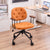 Modern Minimalist Square Leather Wood Steel Chair Backrest Armrest For Bedroom