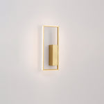 Modern Minimalist Rectangle Line Iron Silicone LED Wall Sconce Lamp For Living Room