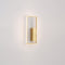 Modern Minimalist Rectangle Line Iron Silicone LED Wall Sconce Lamp For Living Room