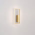 Modern Minimalist Rectangle Line Iron Silicone LED Wall Sconce Lamp For Living Room