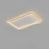 Modern Minimalist Square Rectangular Wavy Acrylic Iron LED Flush Mount Ceiling Light For Bedroom