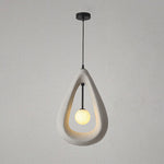 Contemporary Creative Teardrop Orb Iron Resin 1-Light Pendant Light For Dining Room