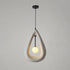 Contemporary Creative Teardrop Orb Iron Resin 1-Light Pendant Light For Dining Room