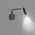 Modern Minimalist Cylindrical Rotatable Iron Aluminum LED Wall Sconce Lamp For Bedroom