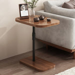 Modern Minimalist Rectangular Faux Panel Iron Liftable End Table For Living Room