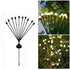 Contemporary Creative Waterproof Solar Multi Head Flowery Small Orb Plastic LED Outdoor Light For Garden