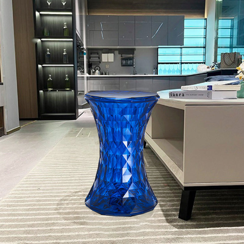 Contemporary Nordic Column Acrylic Chair Backless Armless For Living Room