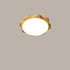 Contemporary Nordic Wood Acrylic Plum Shape LED Flush Mount Ceiling Light For Living Room