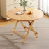 Contemporary Scandinavian Round Table Top Solid Wood Dining Table For 4 Seats