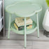 Contemporary Creative Flower Shape Tray Top Side Table 2-Tier Cabinet For Living Room