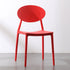 Contemporary Nordic Square Plastic Chair Backrest Armless For Living Room