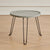 Modern Minimalist Round PP Carbon Steel Metal Coffee Table Foldable For Living Room