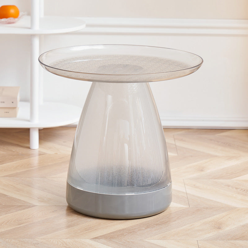 Contemporary Scandinavian PET Geometric Circle Coffee Table For Living Room