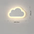 Contemporary Simplicity Aluminum Cloud Frame Silicone Strip LED Kids Wall Sconce Lamp For Bedroom