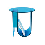 Contemporary Nordic Curved Acrylic End Table Storage For Living Room