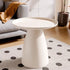 Modern Minimalist Round Table Top PET Plastic Side Table 1-Leg For Living Room