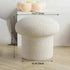 Contemporary Simplicity Mushroom Shape Velvet Pouf Footstool For Living Room