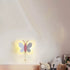 Contemporary Creative Acrylic Butterfly Design Iron LED Wall Sconce Lamp For Bedroom