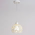 Contemporary Nordic Round Dome Lace Iron Crystal 1/3 Light Island Light Chandelier For Dining Room