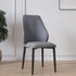 Contemporary Scandinavian Square Fabric Steel Dining Chair Backrest Armless For Dining Room