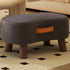 Contemporary Creative Round Velvet Upholstered Portable Footstool Low Stool For Living Room