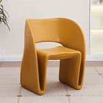 Modern Minimalist U-Shape PE Plastic Chair Backrest For Living Room