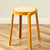 Contemporary Scandinavian Weaving PP Round Stool Dining Chair Backless Stackable For Dining Room