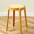 Contemporary Scandinavian Weaving PP Round Stool Dining Chair Backless Stackable For Dining Room