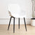 Modern Minimalist Square Hollowed Out Dots Backrest Plastic Iron Dining Chair Armrest For Dining Room