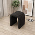 Modern Minimalist U-Shape Lambswool Fabric Foam Steel Chair For Living Room