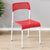 Modern Minimalist Square Plastic Iron Multi-Holes Dining Chair Backrest For Dining Room