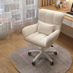 Modern Minimalist Square Back Velvet Cotton Nylon Desk Chair Backrest Armrest For Home Office