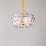 Modern Art Deco Cinquefoil Spherical Cylindrical Glass Iron 6/8 Light Chandelier For Living Room