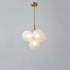 Contemporary Creative Orb Grape Iron Glass 1/5/13 Light Chandelier For Living Room