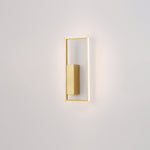 Modern Minimalist Rectangle Line Iron Silicone LED Wall Sconce Lamp For Living Room