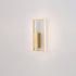 Modern Minimalist Rectangle Line Iron Silicone LED Wall Sconce Lamp For Living Room