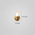 Contemporary Nordic Copper Acrylic Cylinder Ball 1/2/4 Light Wall Sconce Lamp For Living Room