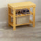 Traditional Chinese Rectangle Heather Bamboo Shoe Storage 2-Shelf For Entryways